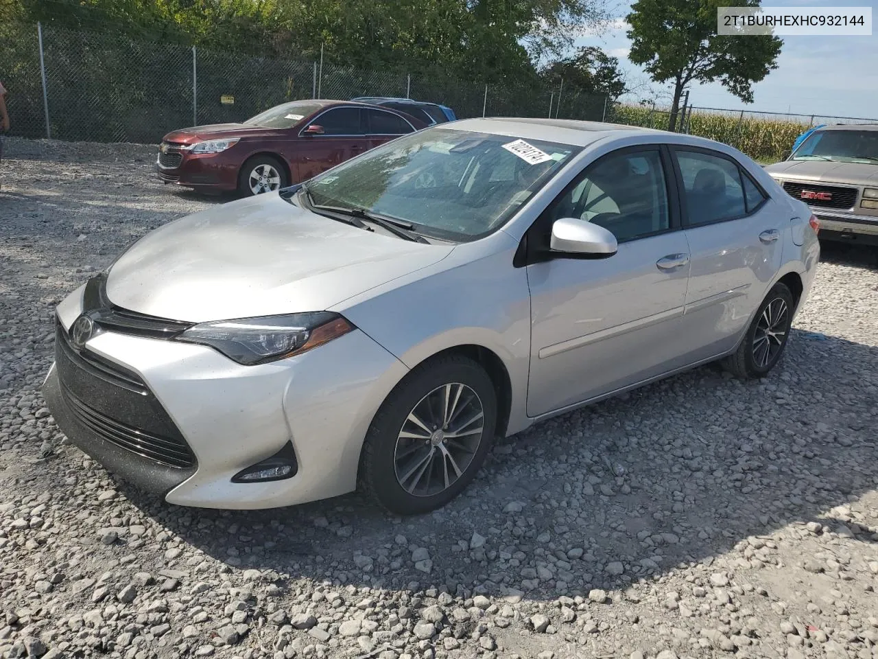 2017 Toyota Corolla L VIN: 2T1BURHEXHC932144 Lot: 70224174