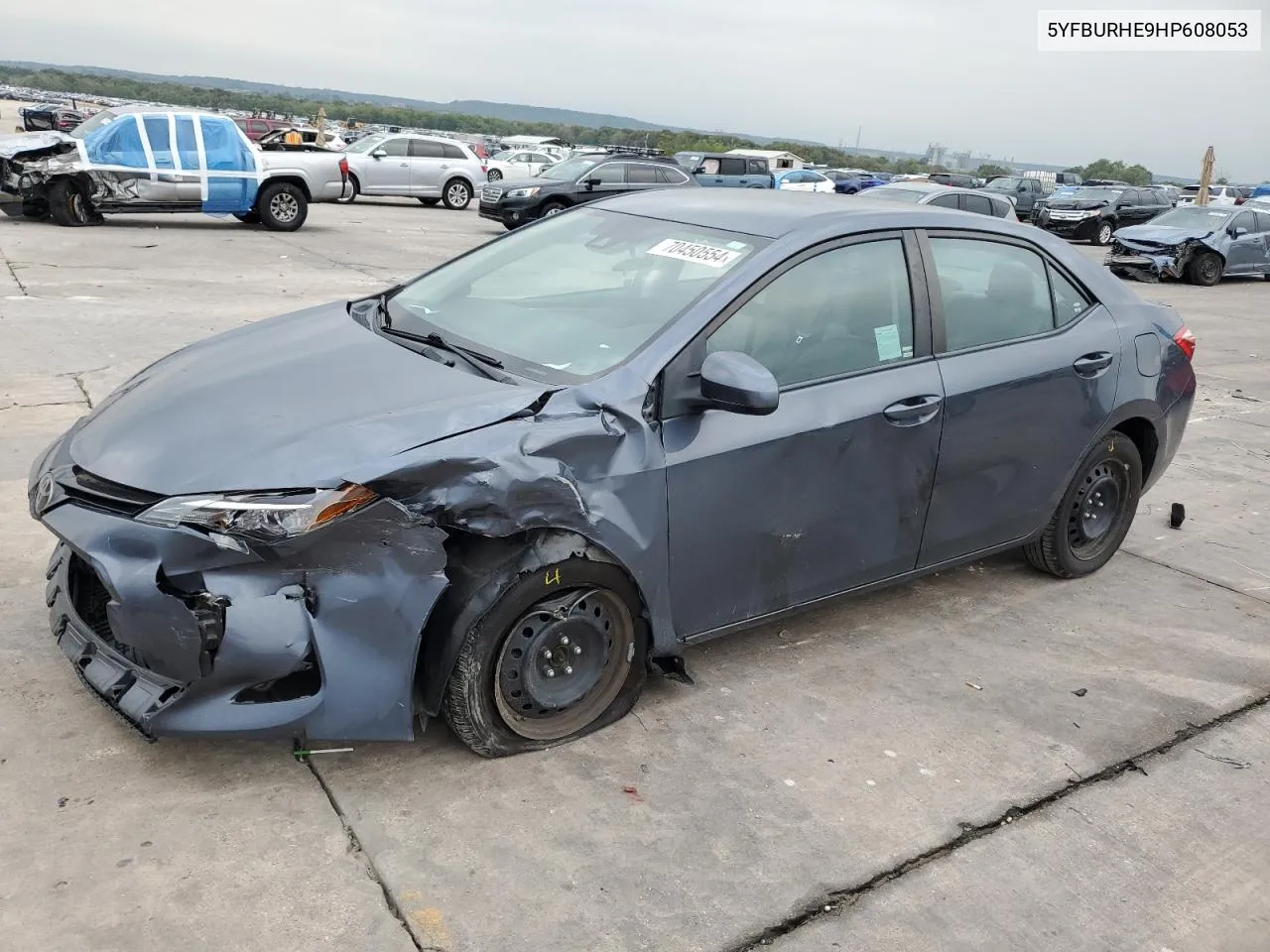 2017 Toyota Corolla L VIN: 5YFBURHE9HP608053 Lot: 70450554