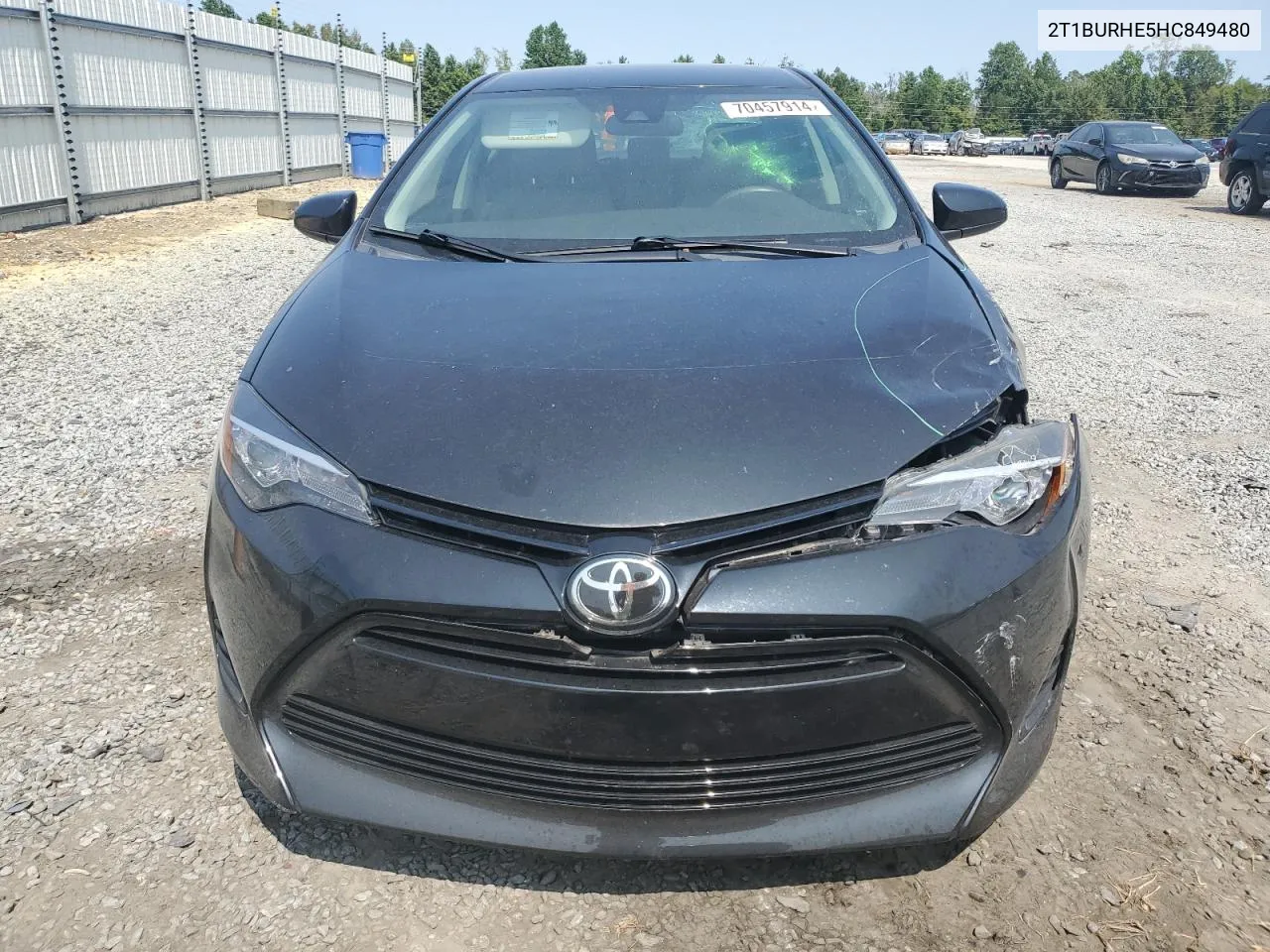 2017 Toyota Corolla L VIN: 2T1BURHE5HC849480 Lot: 70457914