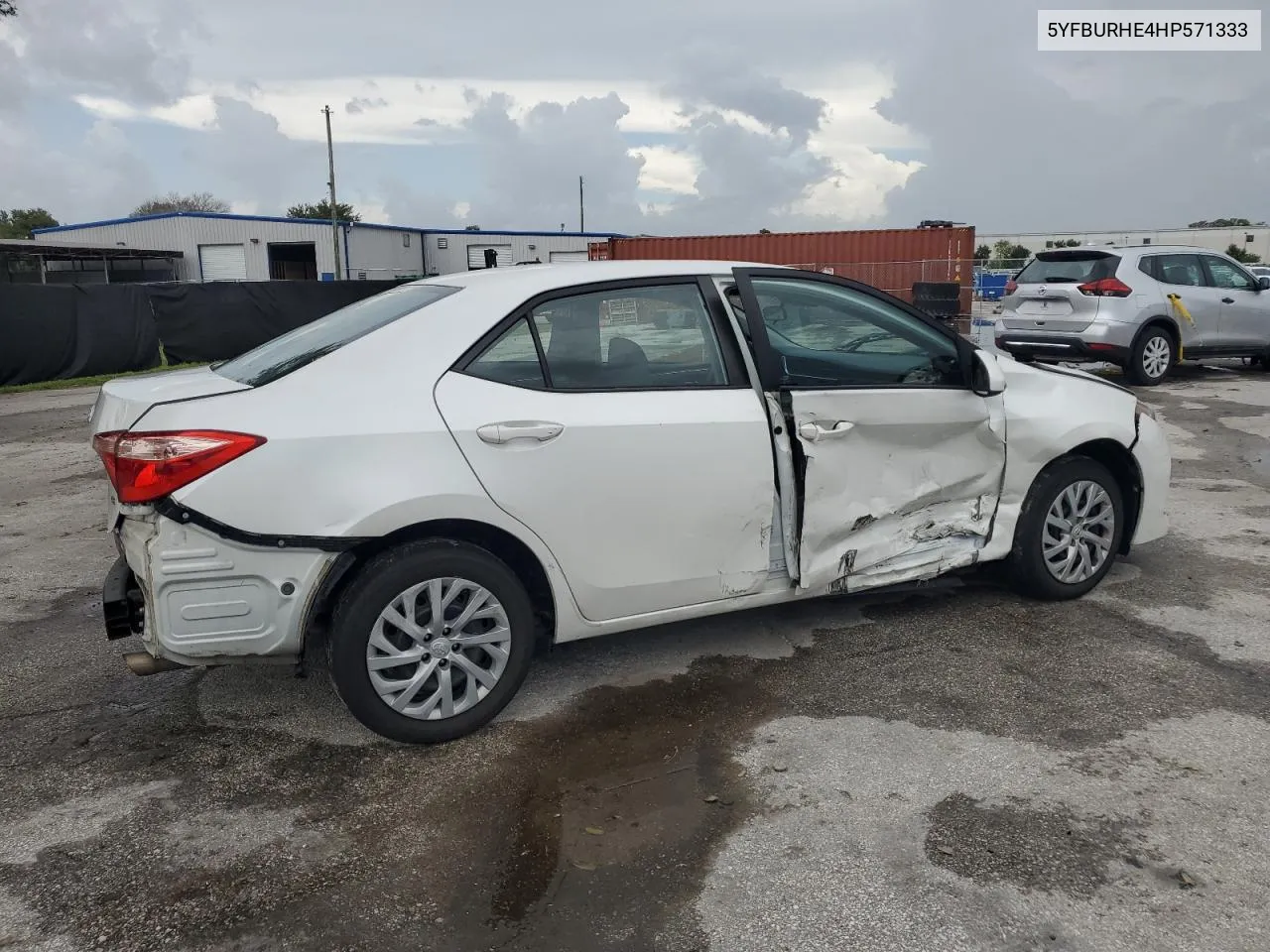 2017 Toyota Corolla L VIN: 5YFBURHE4HP571333 Lot: 70460744