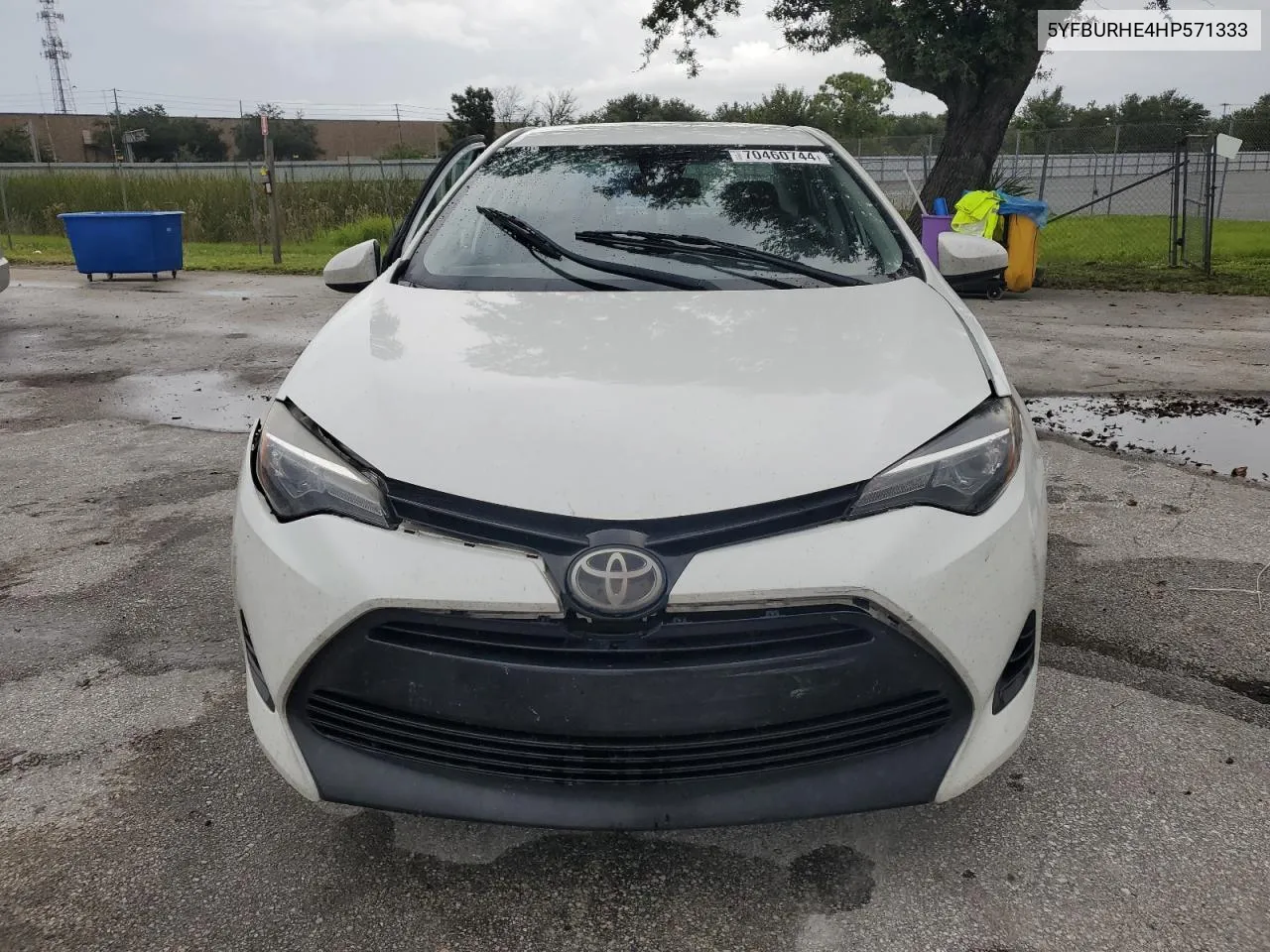 2017 Toyota Corolla L VIN: 5YFBURHE4HP571333 Lot: 70460744