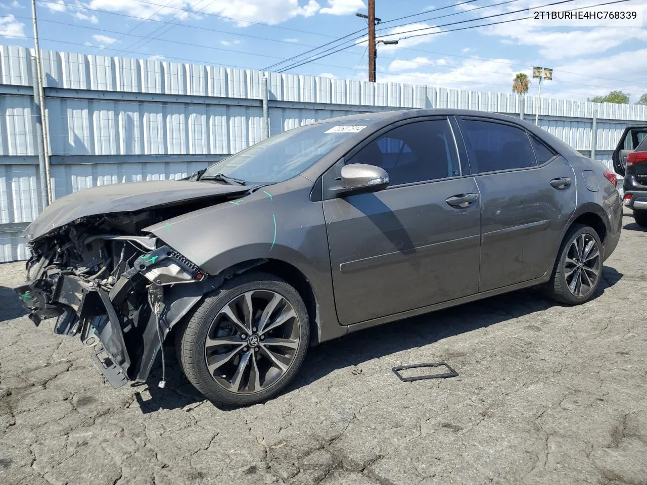 2017 Toyota Corolla L VIN: 2T1BURHE4HC768339 Lot: 70507314