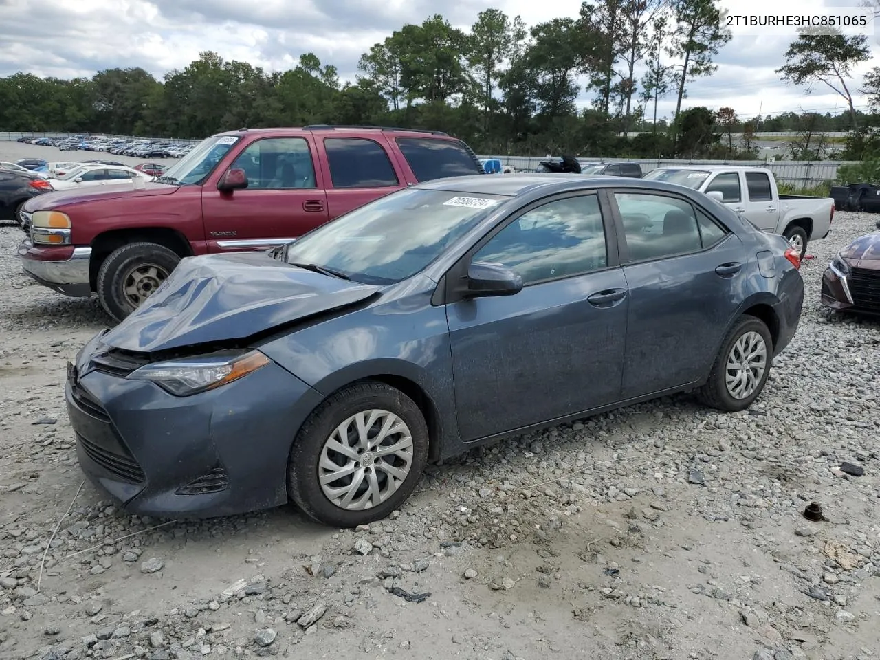 2017 Toyota Corolla L VIN: 2T1BURHE3HC851065 Lot: 70586724