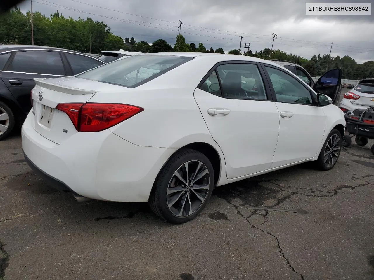 2017 Toyota Corolla L VIN: 2T1BURHE8HC898642 Lot: 70620394