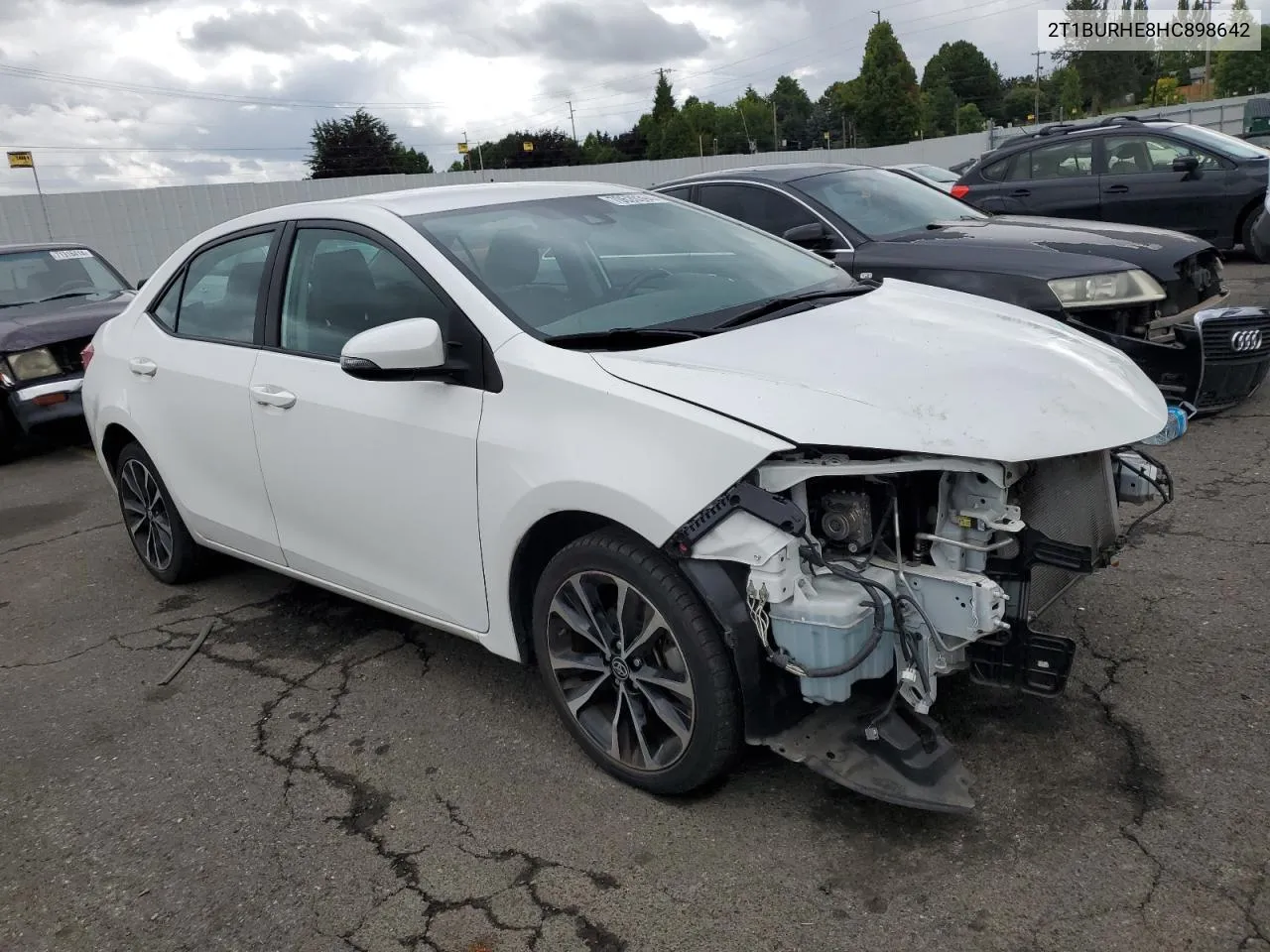 2017 Toyota Corolla L VIN: 2T1BURHE8HC898642 Lot: 70620394