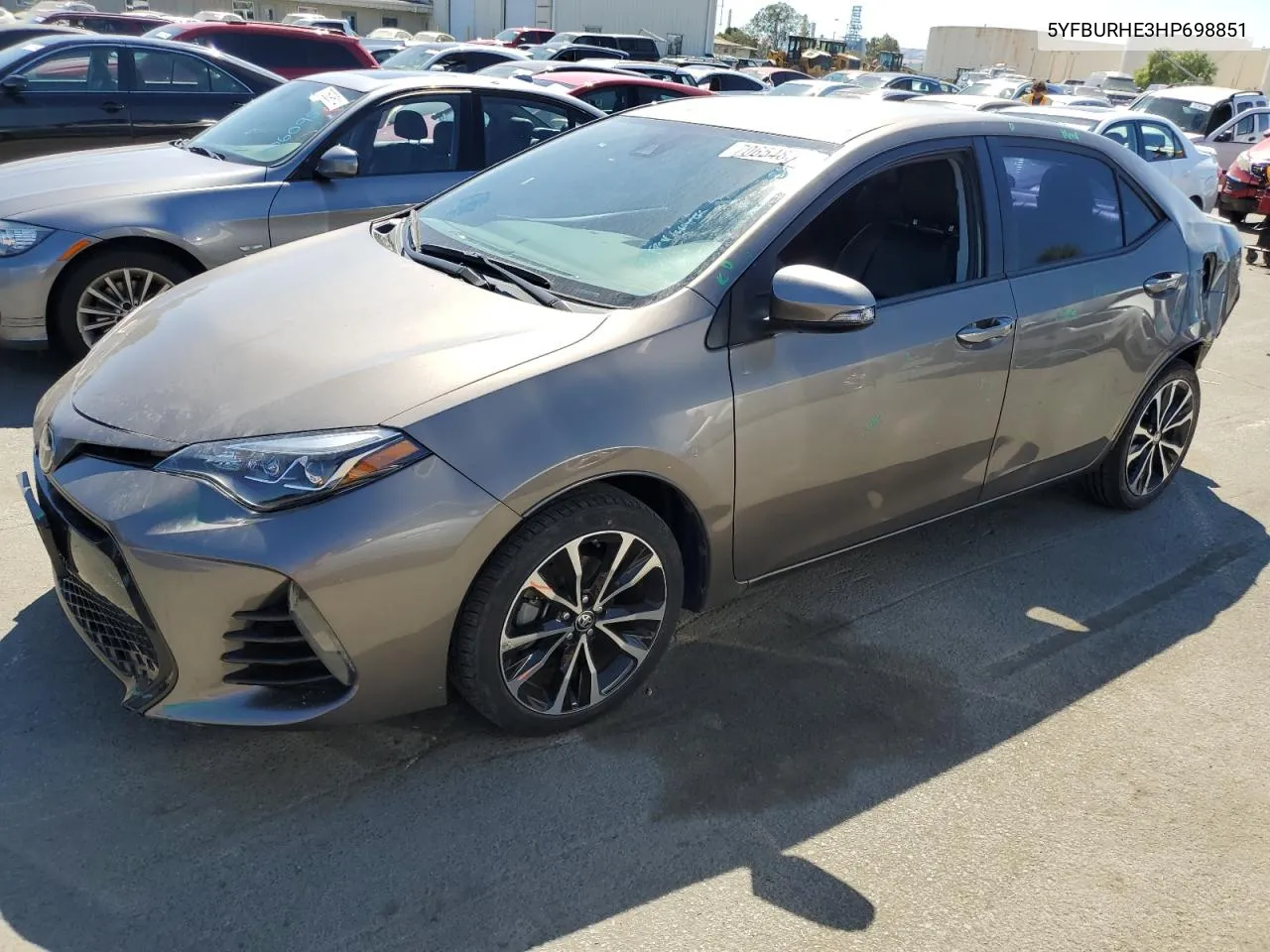 5YFBURHE3HP698851 2017 Toyota Corolla L