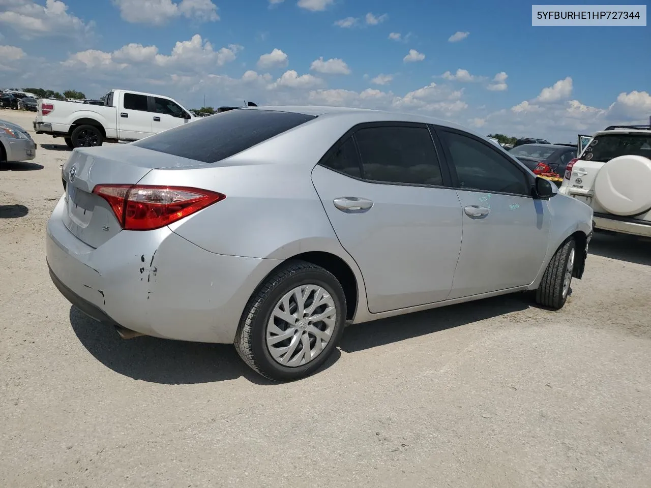 2017 Toyota Corolla L VIN: 5YFBURHE1HP727344 Lot: 70655144