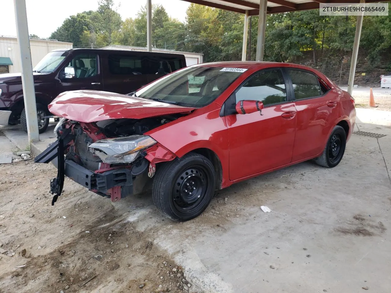 2017 Toyota Corolla L VIN: 2T1BURHE9HC865469 Lot: 70702344