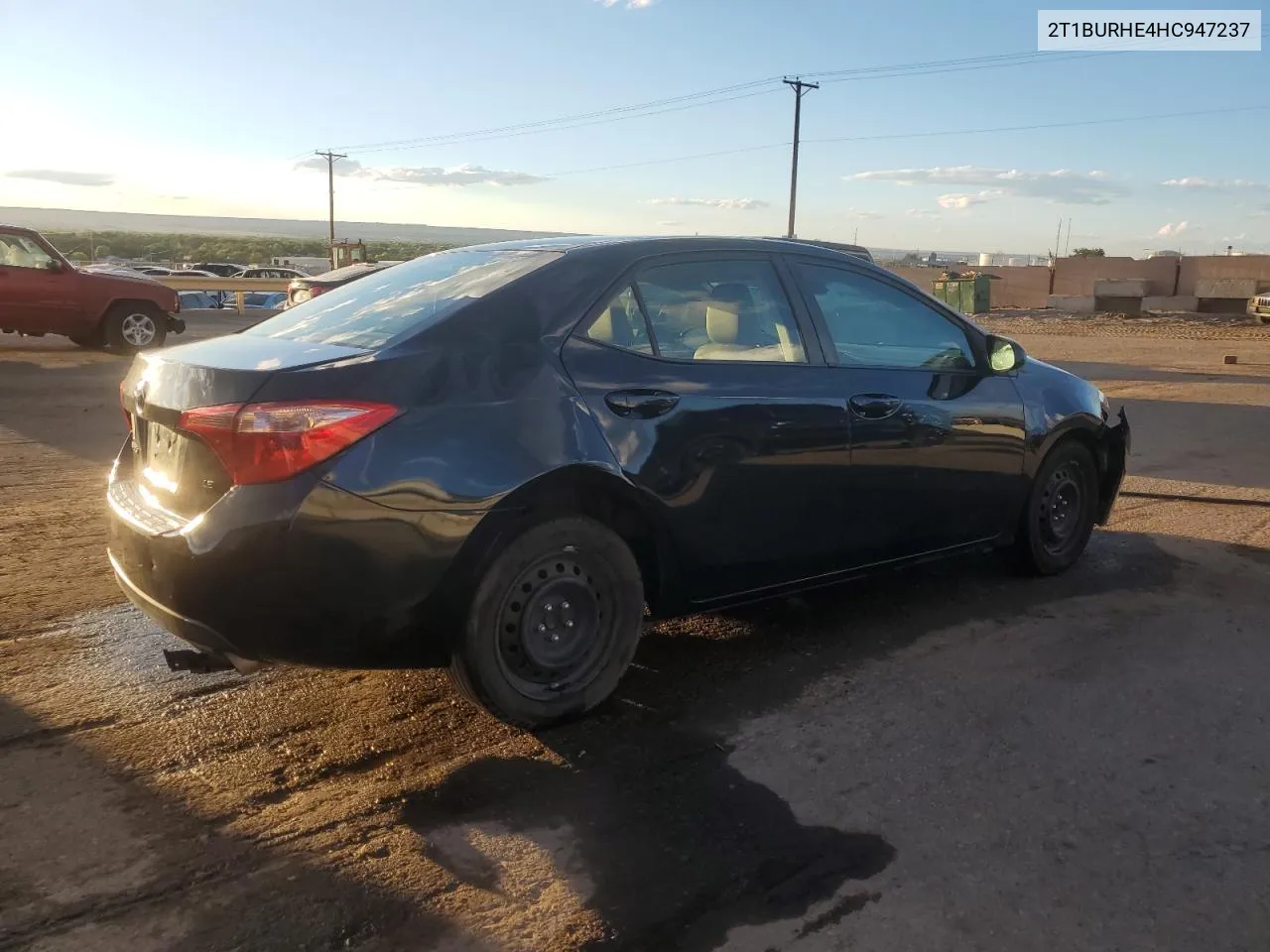 2017 Toyota Corolla L VIN: 2T1BURHE4HC947237 Lot: 70878144