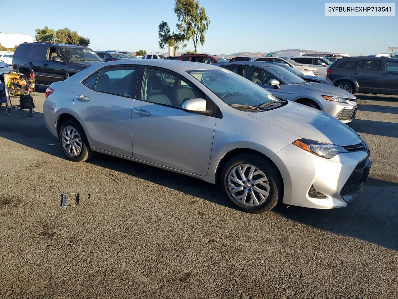 2017 Toyota Corolla L VIN: 5YFBURHEXHP713541 Lot: 70888984