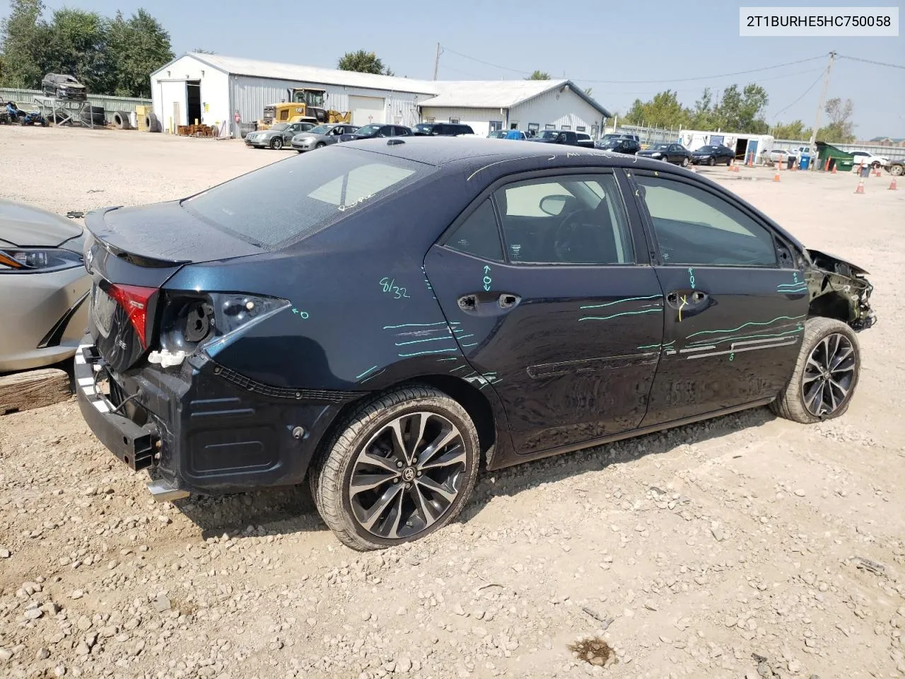 2017 Toyota Corolla L VIN: 2T1BURHE5HC750058 Lot: 71039514