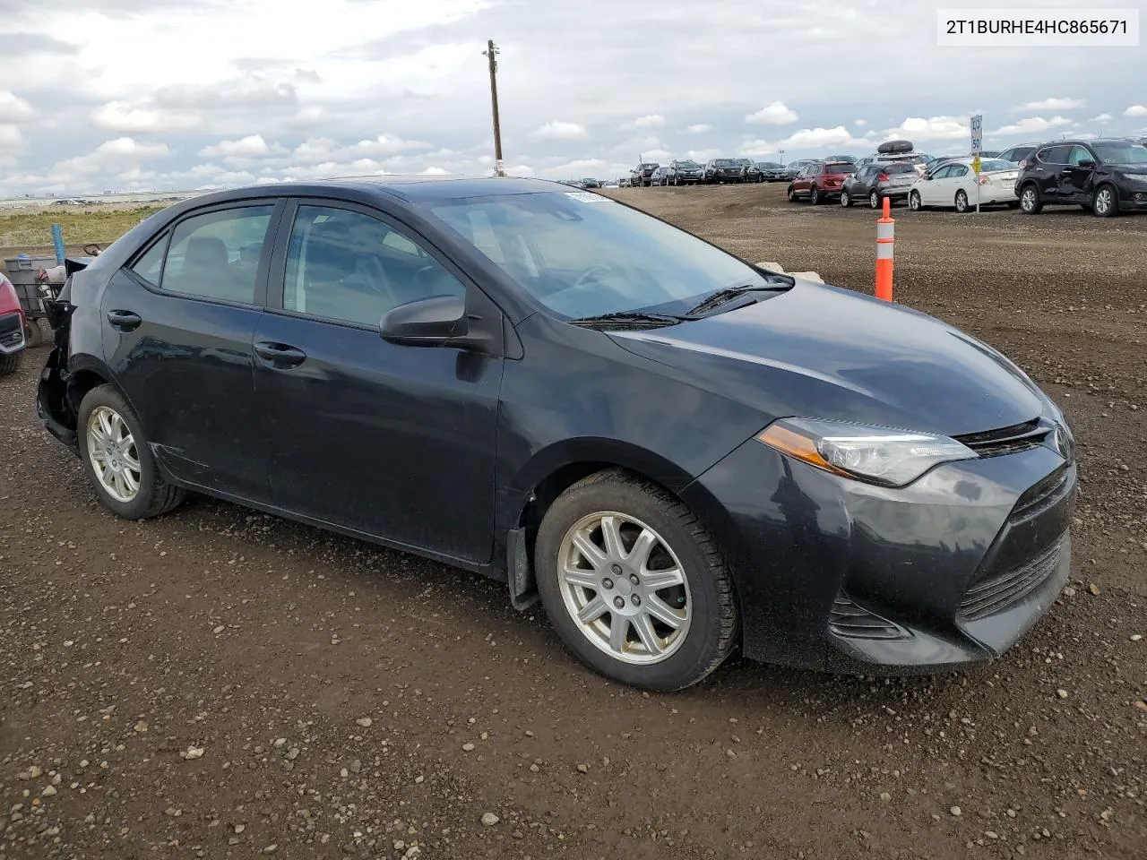 2017 Toyota Corolla L VIN: 2T1BURHE4HC865671 Lot: 71106184