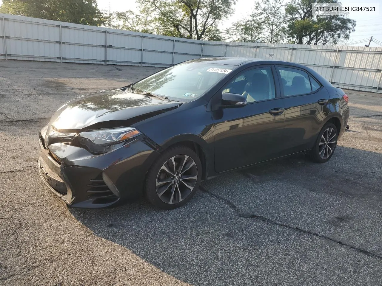 2017 Toyota Corolla L VIN: 2T1BURHE5HC847521 Lot: 71127124