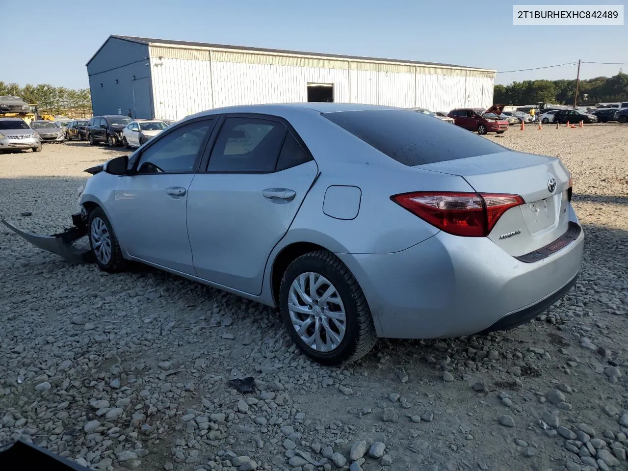 2017 Toyota Corolla L VIN: 2T1BURHEXHC842489 Lot: 71221074