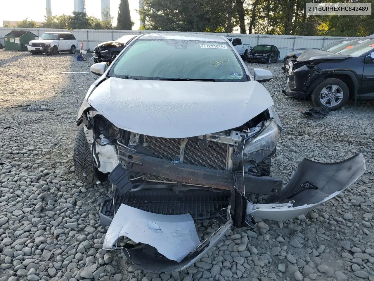 2T1BURHEXHC842489 2017 Toyota Corolla L