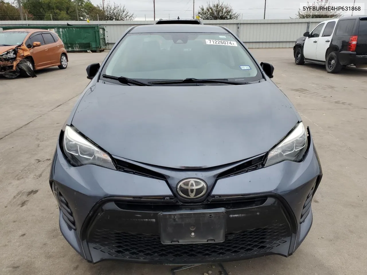 2017 Toyota Corolla L VIN: 5YFBURHE4HP631868 Lot: 71226074