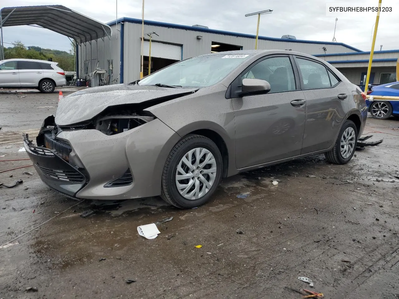 2017 Toyota Corolla L VIN: 5YFBURHE8HP581203 Lot: 71281604