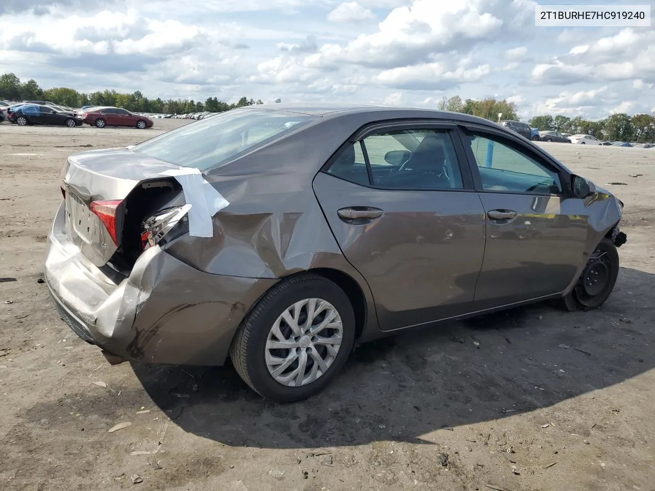 2017 Toyota Corolla L VIN: 2T1BURHE7HC919240 Lot: 71469594