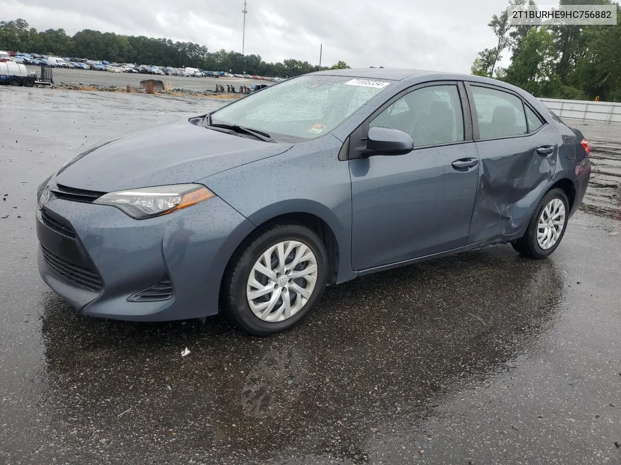 2017 Toyota Corolla L VIN: 2T1BURHE9HC756882 Lot: 71595334