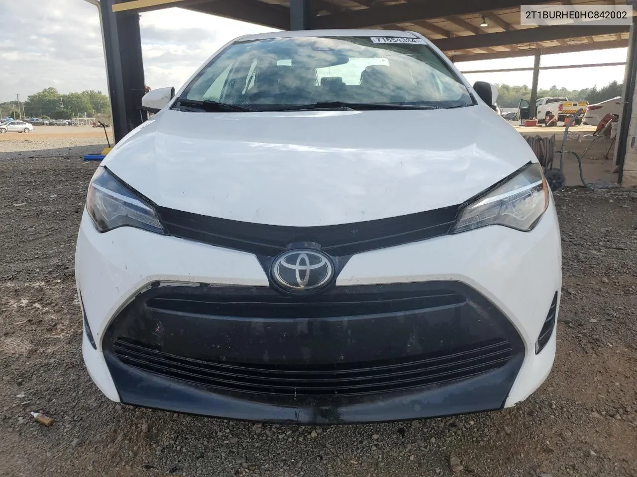 2017 Toyota Corolla L VIN: 2T1BURHE0HC842002 Lot: 71654334