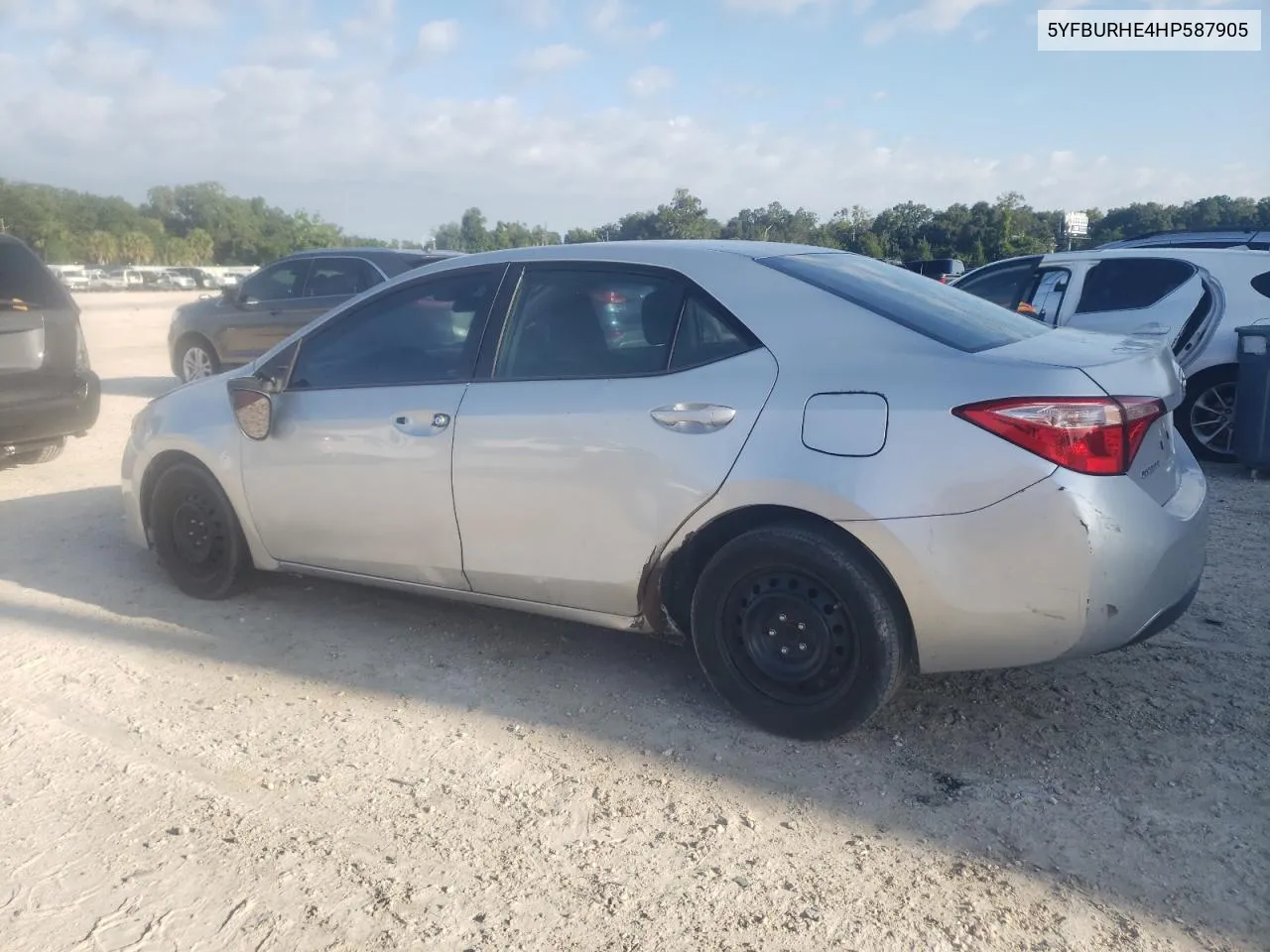 2017 Toyota Corolla L VIN: 5YFBURHE4HP587905 Lot: 71677834