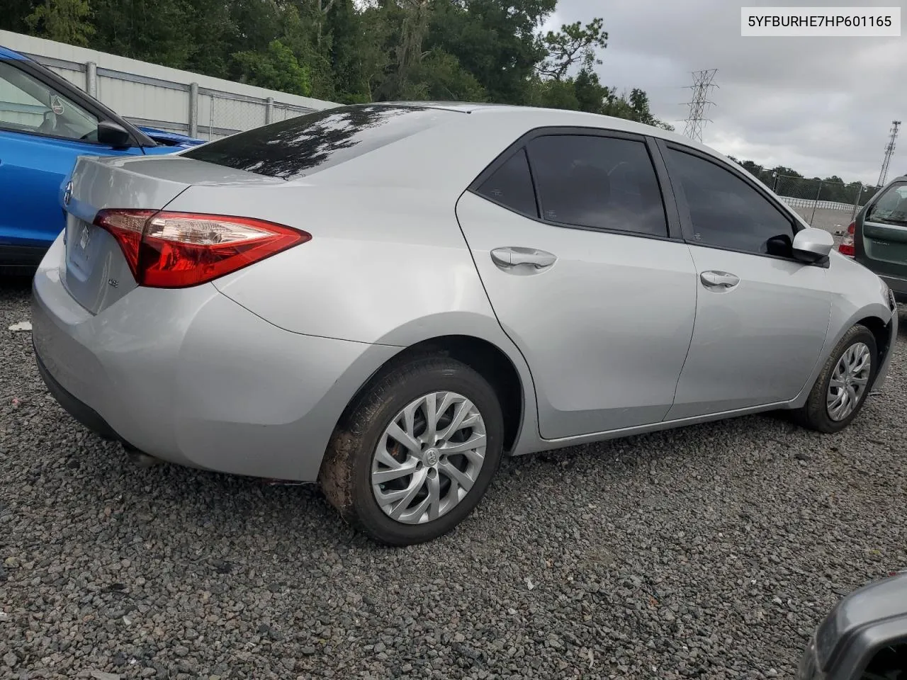 2017 Toyota Corolla L VIN: 5YFBURHE7HP601165 Lot: 71708584