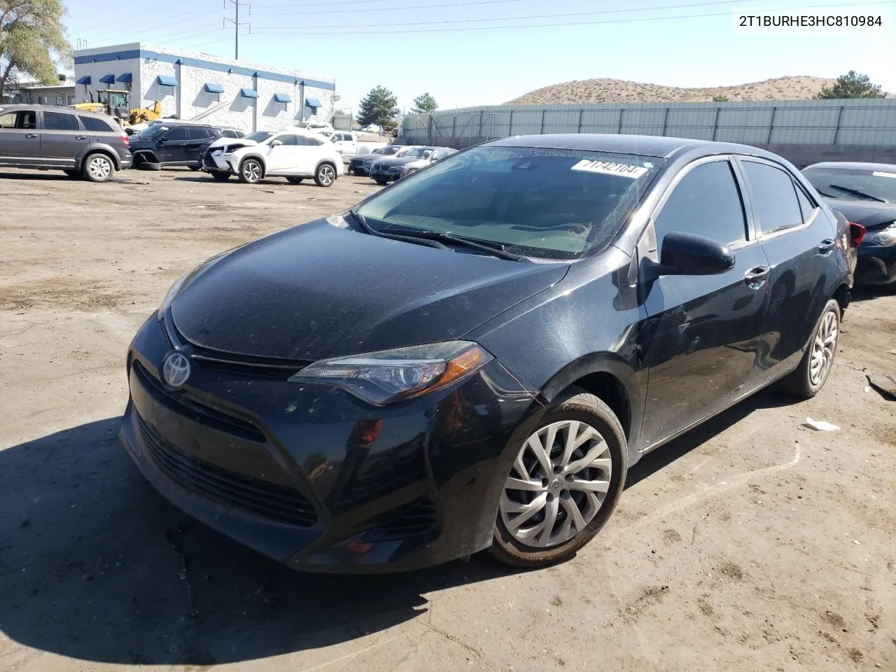 2017 Toyota Corolla L VIN: 2T1BURHE3HC810984 Lot: 71742104