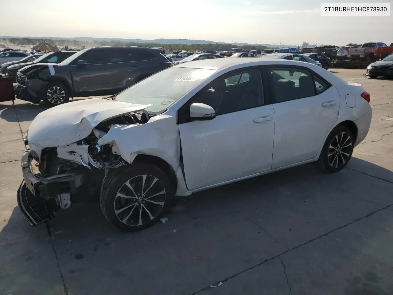 2017 Toyota Corolla L VIN: 2T1BURHE1HC878930 Lot: 71944574