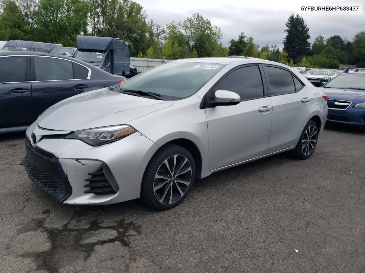 2017 Toyota Corolla L VIN: 5YFBURHE6HP683437 Lot: 72081764