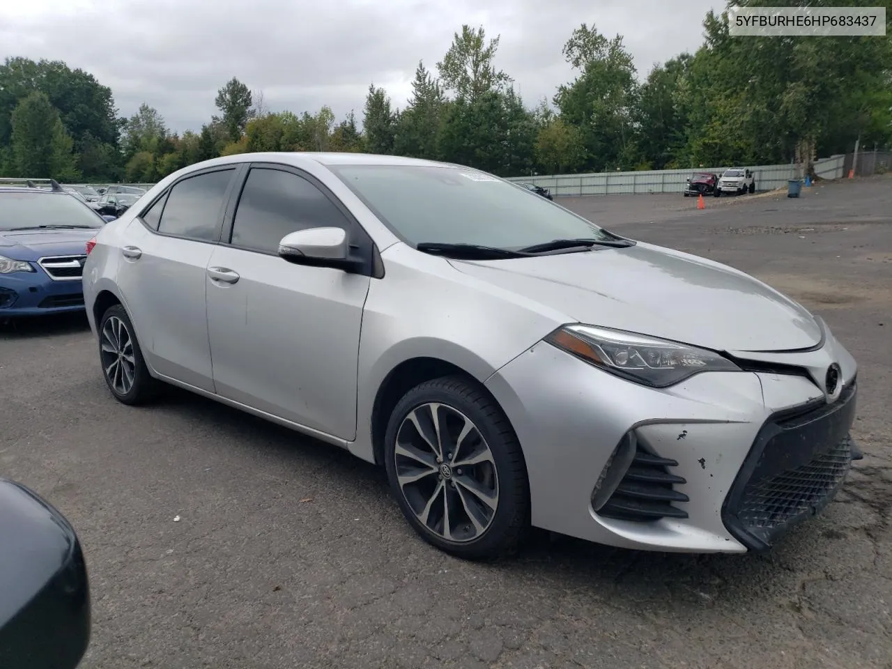 2017 Toyota Corolla L VIN: 5YFBURHE6HP683437 Lot: 72081764