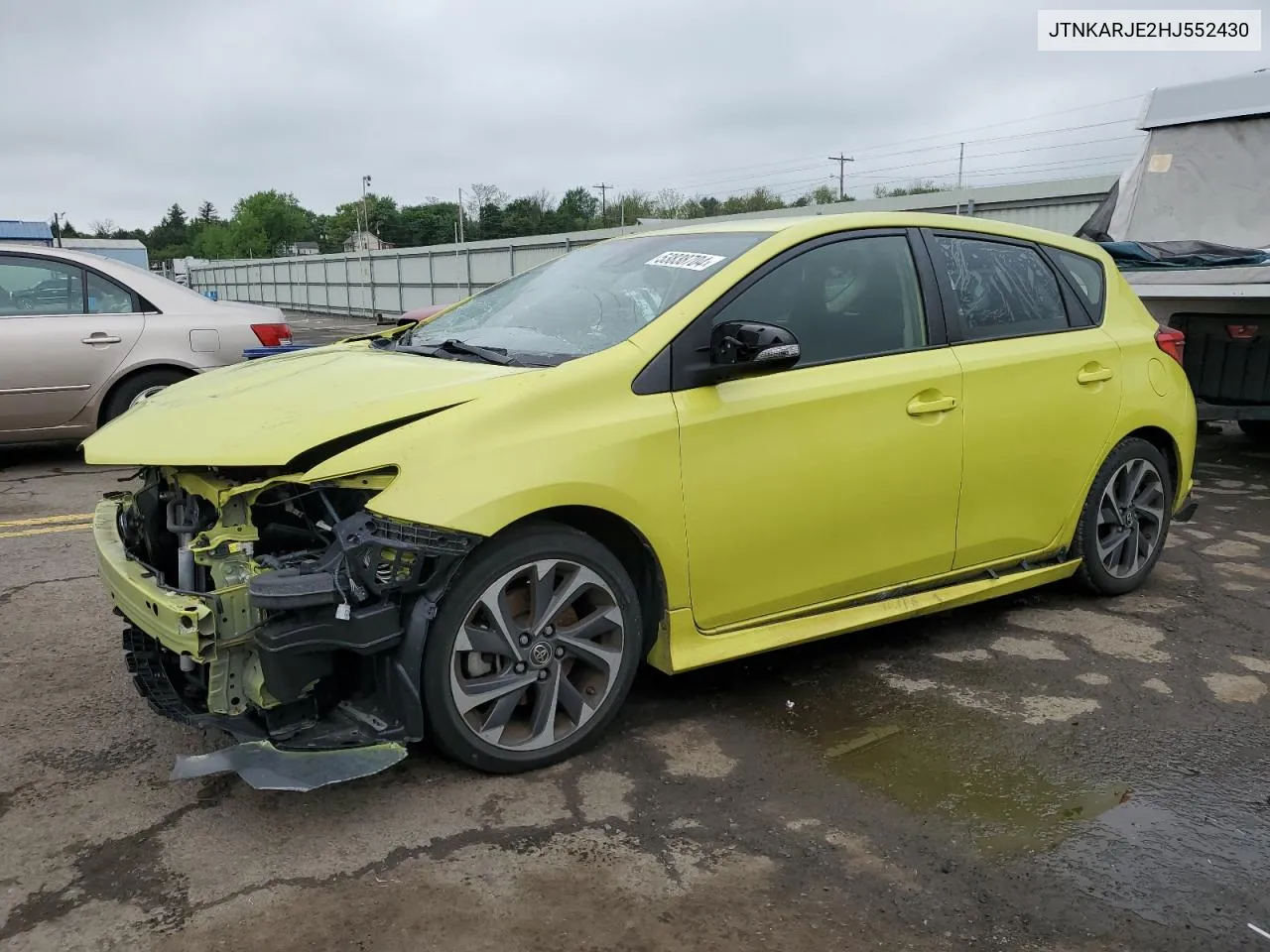 2017 Toyota Corolla Im VIN: JTNKARJE2HJ552430 Lot: 72145194