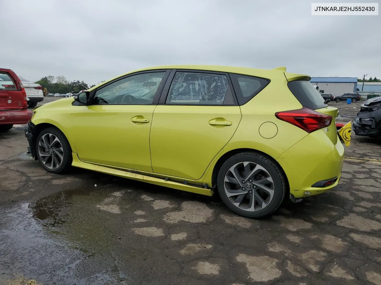 2017 Toyota Corolla Im VIN: JTNKARJE2HJ552430 Lot: 72145194