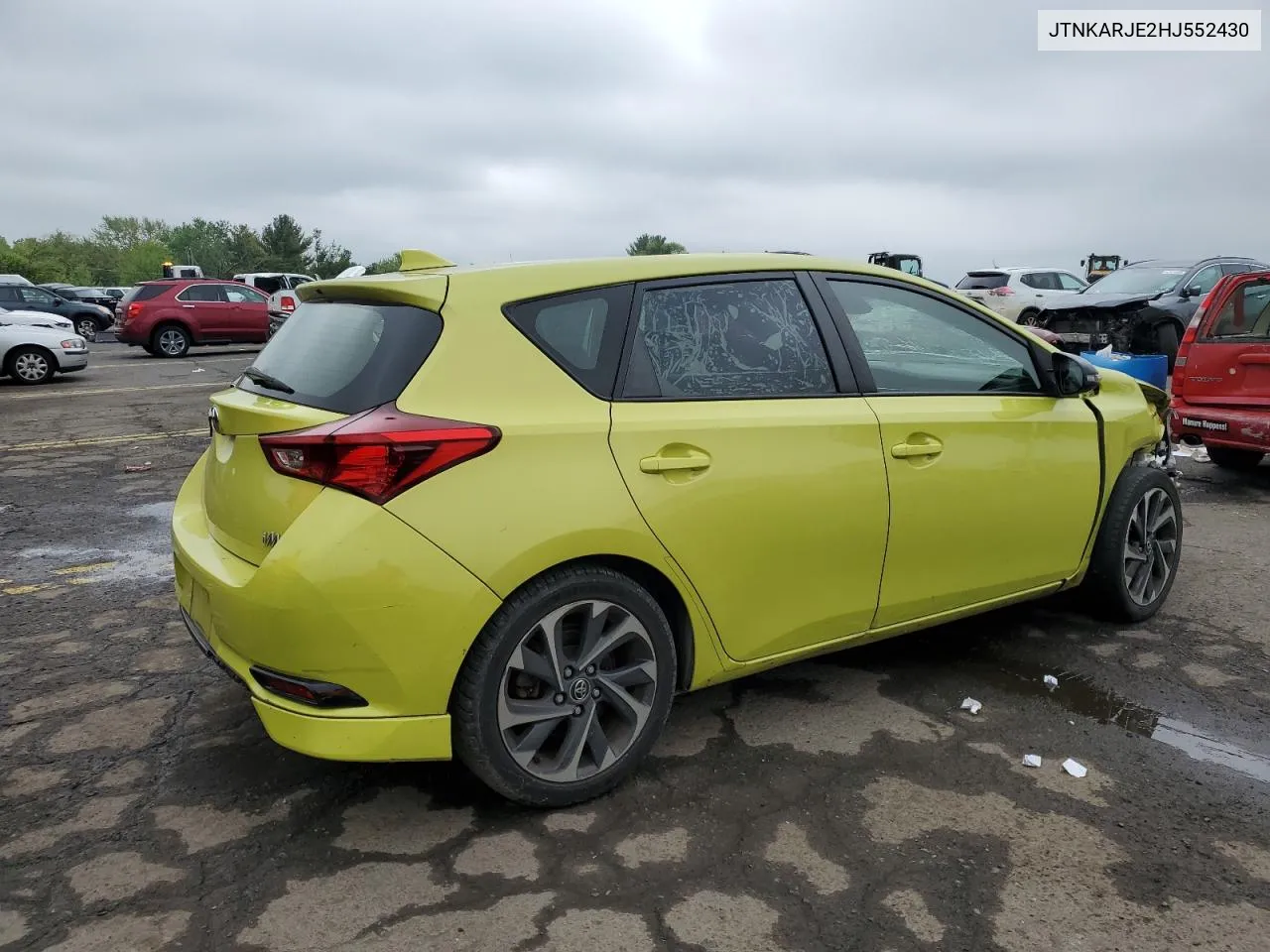 2017 Toyota Corolla Im VIN: JTNKARJE2HJ552430 Lot: 72145194