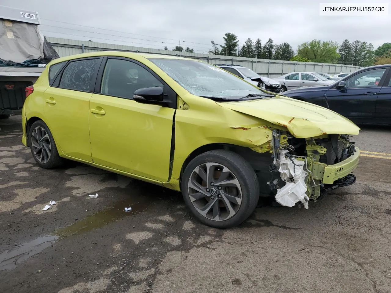 2017 Toyota Corolla Im VIN: JTNKARJE2HJ552430 Lot: 72145194