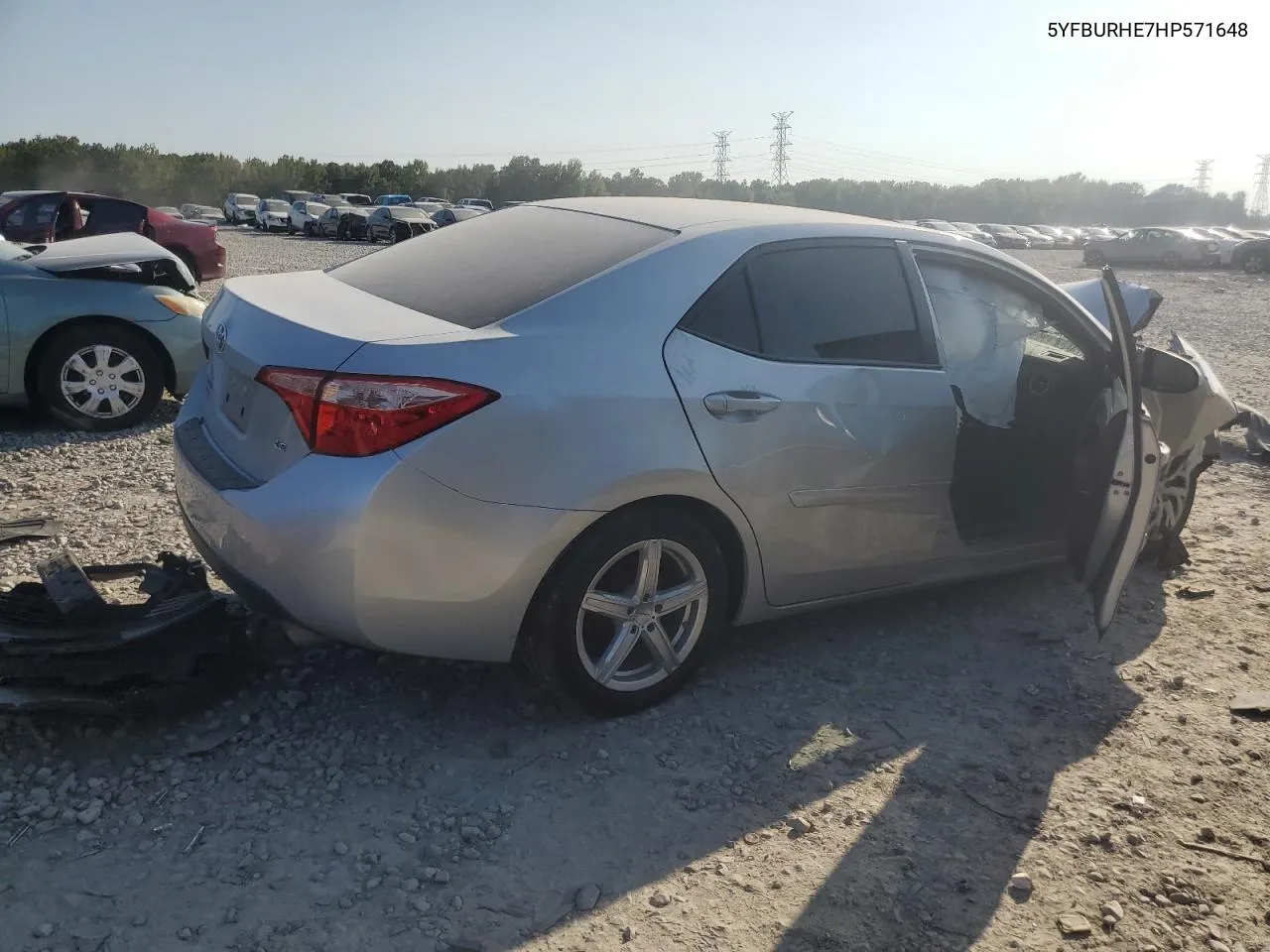 2017 Toyota Corolla L VIN: 5YFBURHE7HP571648 Lot: 72151144