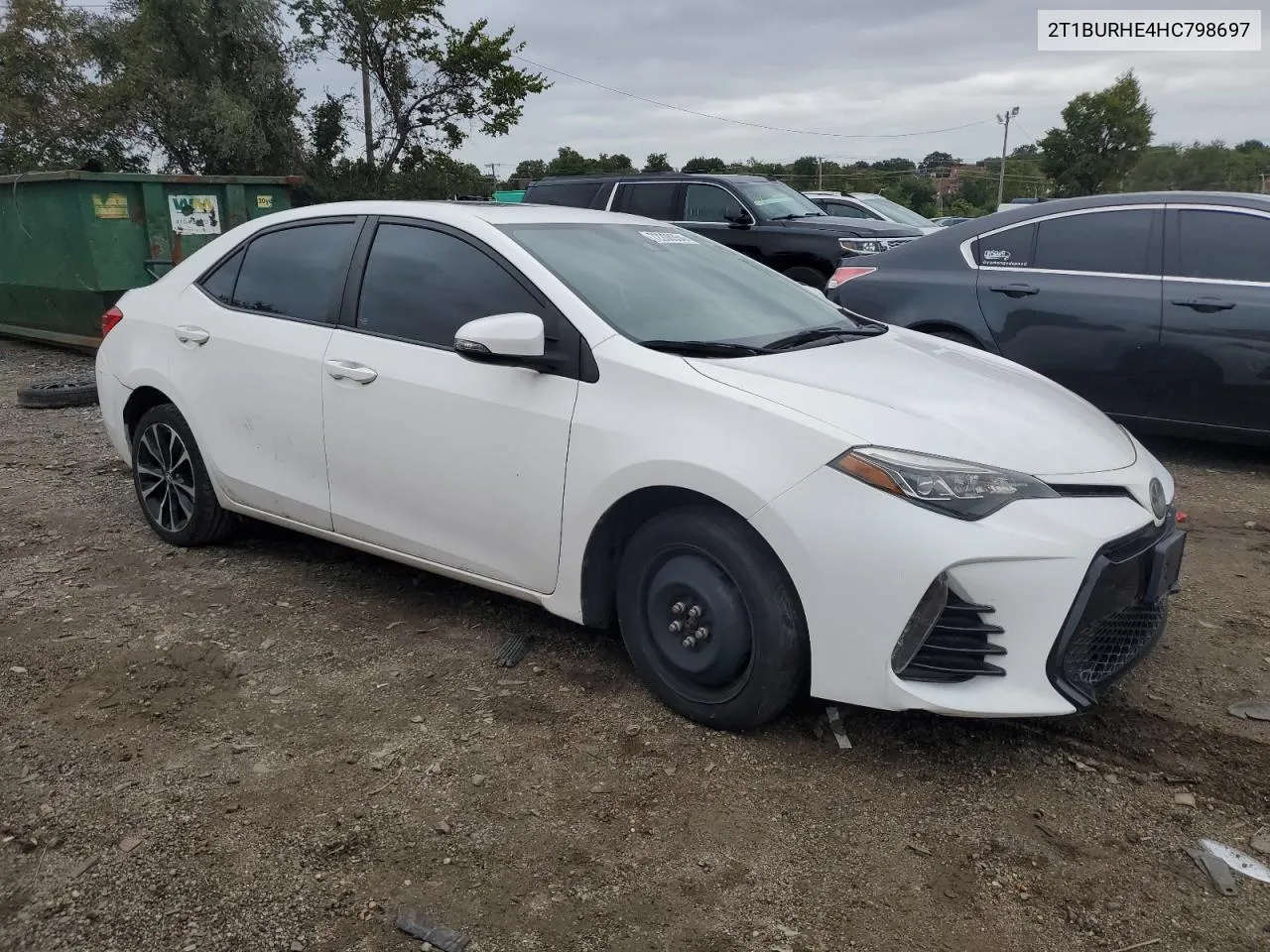 2017 Toyota Corolla L VIN: 2T1BURHE4HC798697 Lot: 72200354