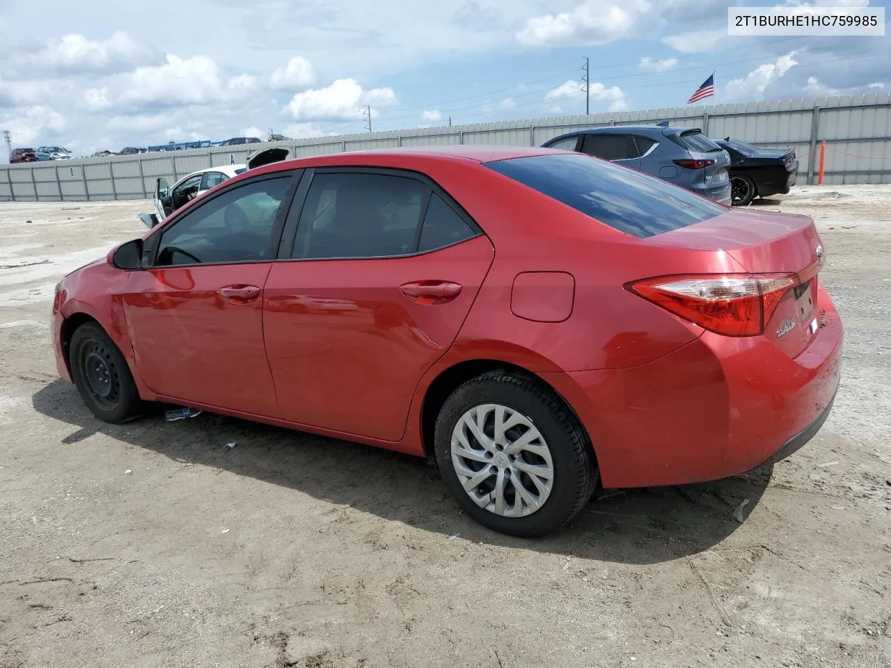 2017 Toyota Corolla L VIN: 2T1BURHE1HC759985 Lot: 72208654