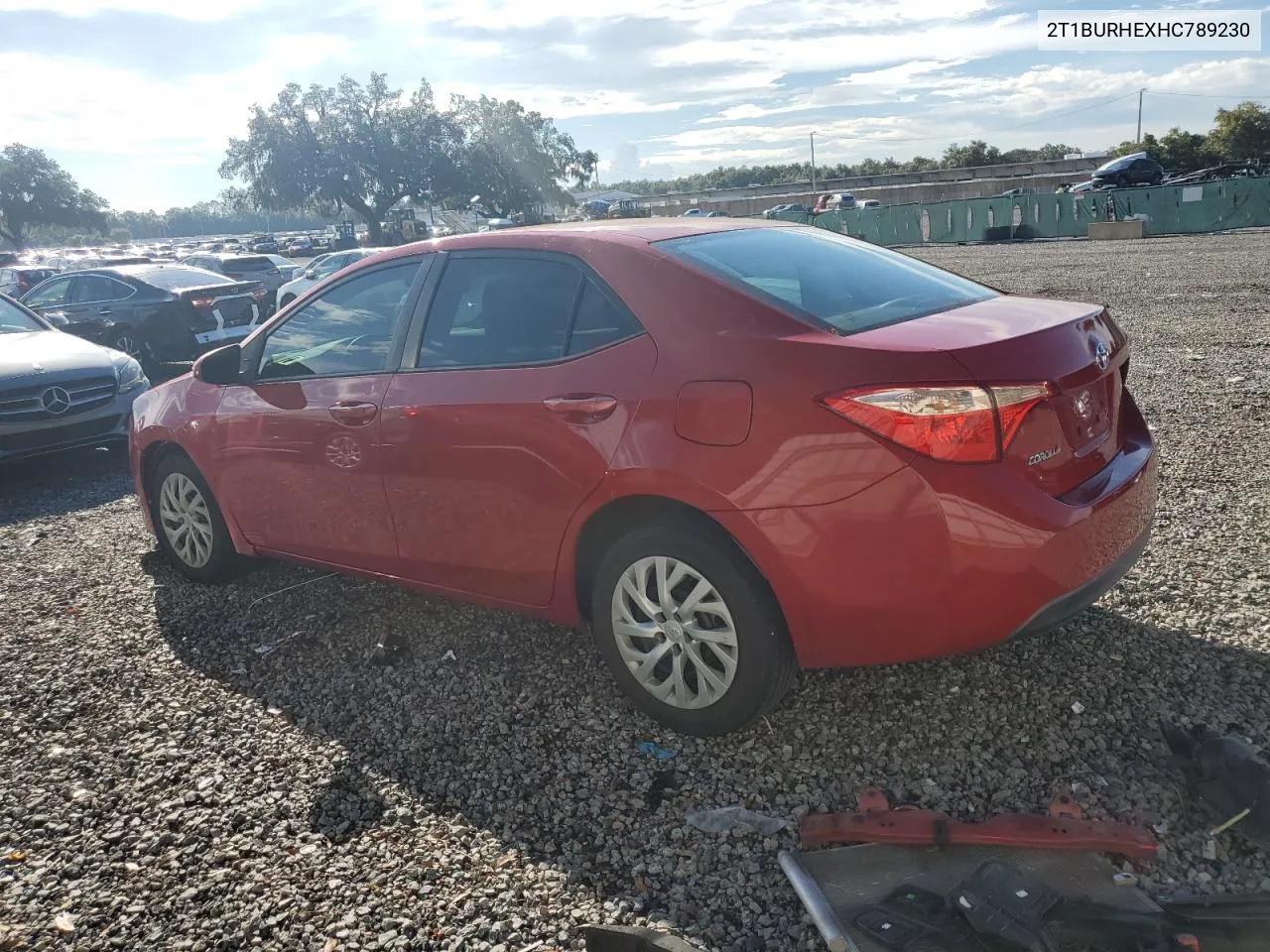 2017 Toyota Corolla L VIN: 2T1BURHEXHC789230 Lot: 72228334