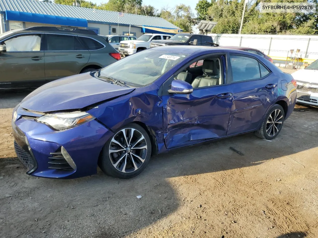 2017 Toyota Corolla L VIN: 5YFBURHE4HP592876 Lot: 72240014