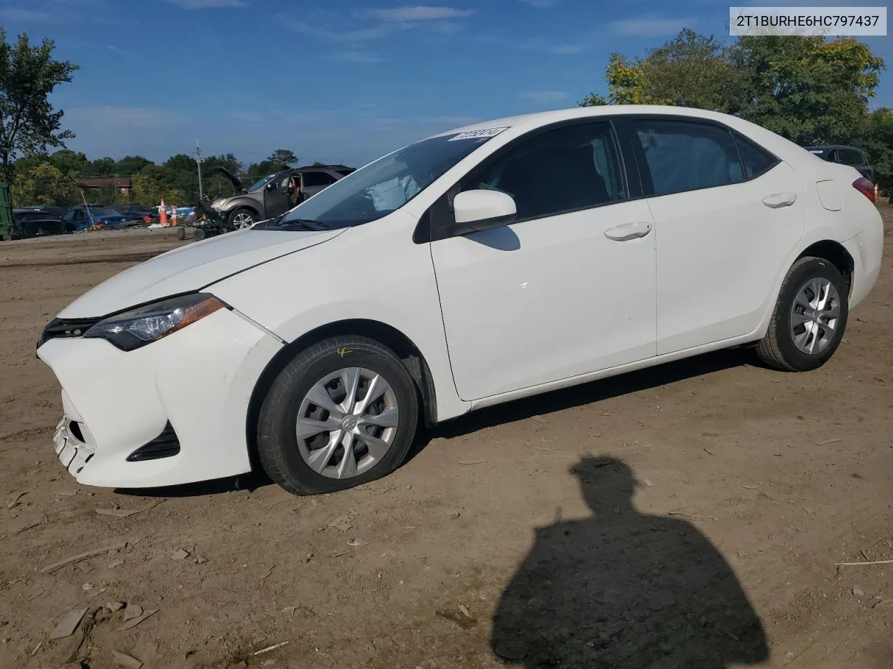 2017 Toyota Corolla L VIN: 2T1BURHE6HC797437 Lot: 72252414