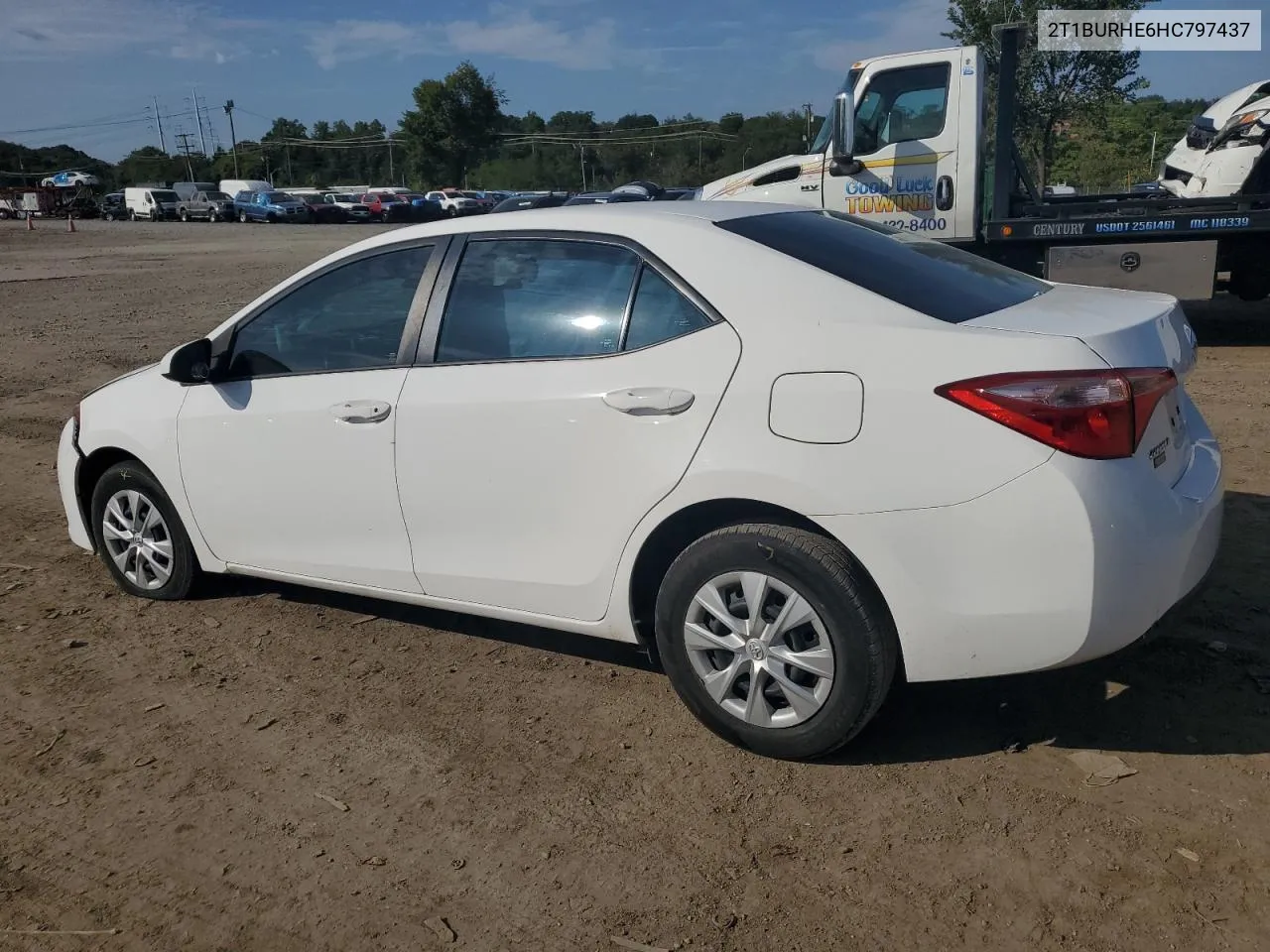 2017 Toyota Corolla L VIN: 2T1BURHE6HC797437 Lot: 72252414