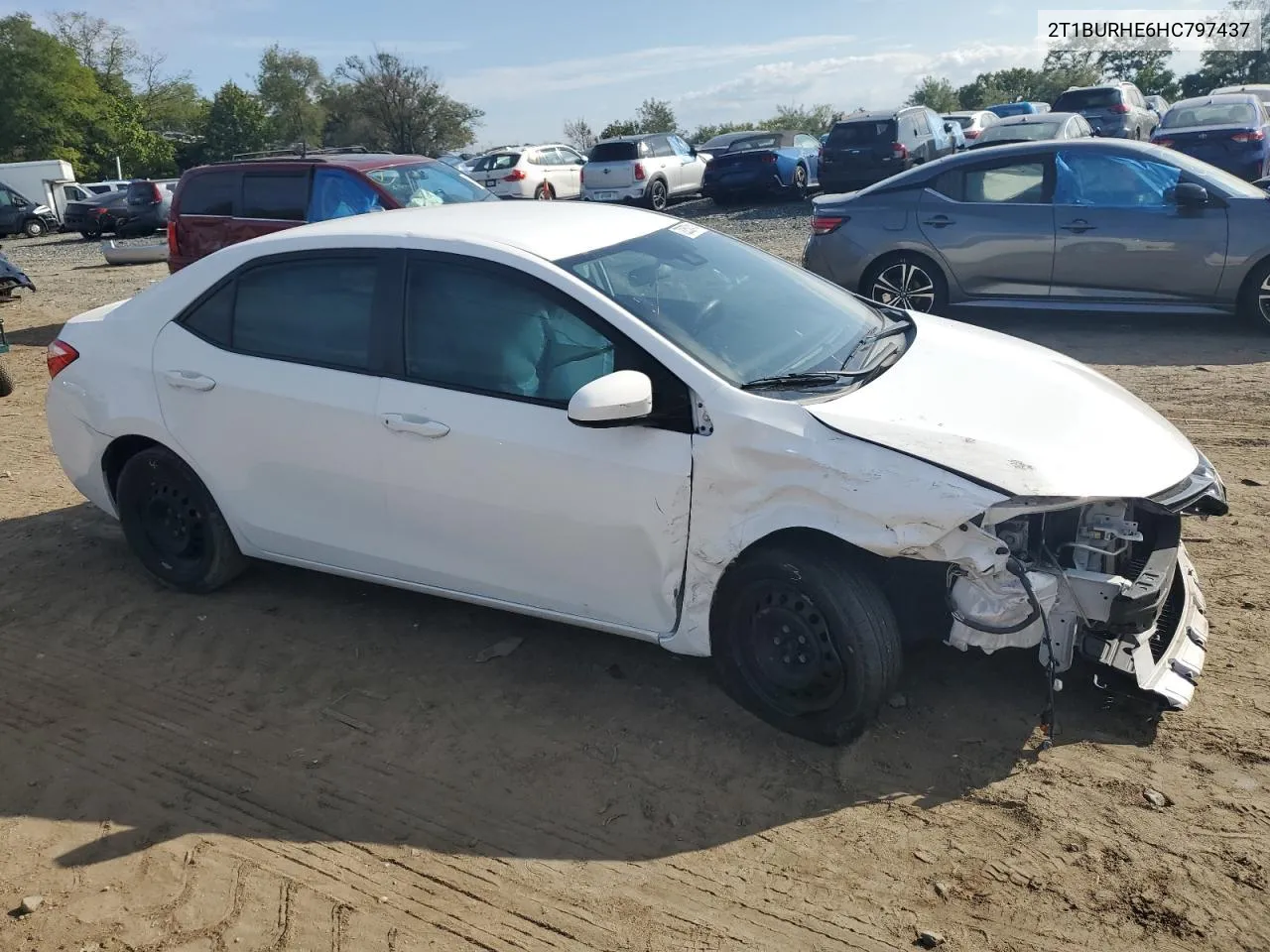 2017 Toyota Corolla L VIN: 2T1BURHE6HC797437 Lot: 72252414