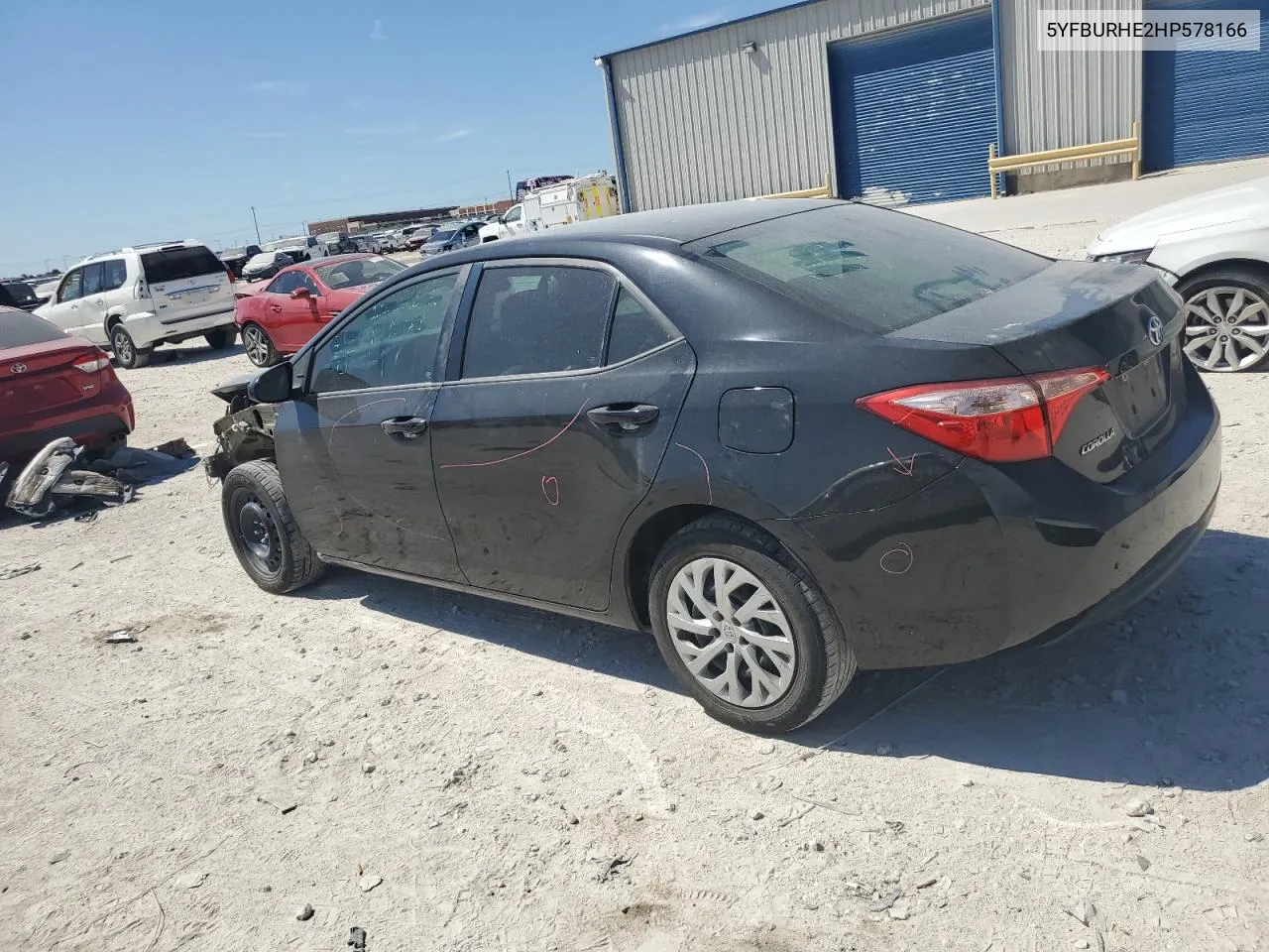 2017 Toyota Corolla L VIN: 5YFBURHE2HP578166 Lot: 72282464