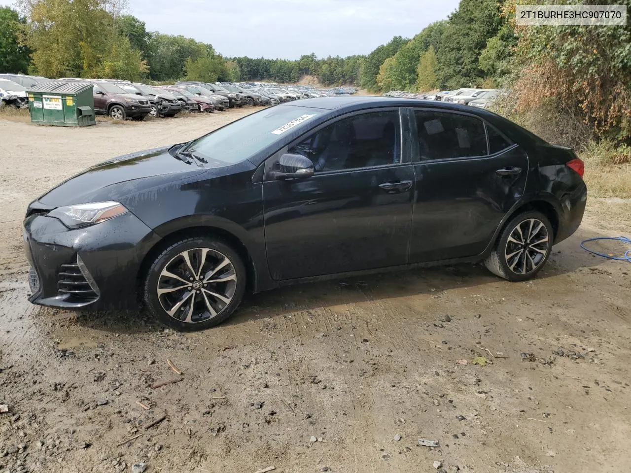 2017 Toyota Corolla L VIN: 2T1BURHE3HC907070 Lot: 72361384