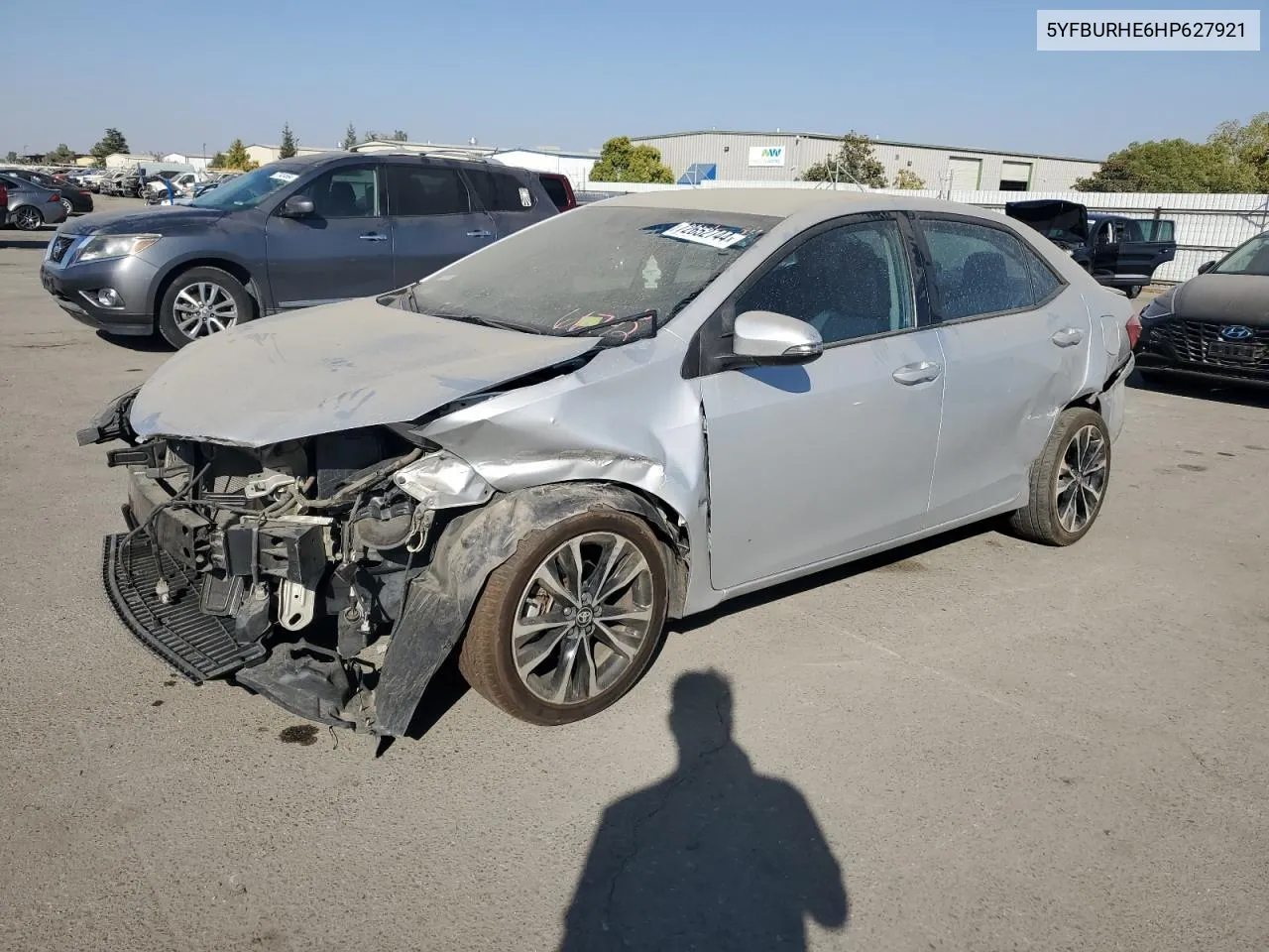 2017 Toyota Corolla L VIN: 5YFBURHE6HP627921 Lot: 72652744