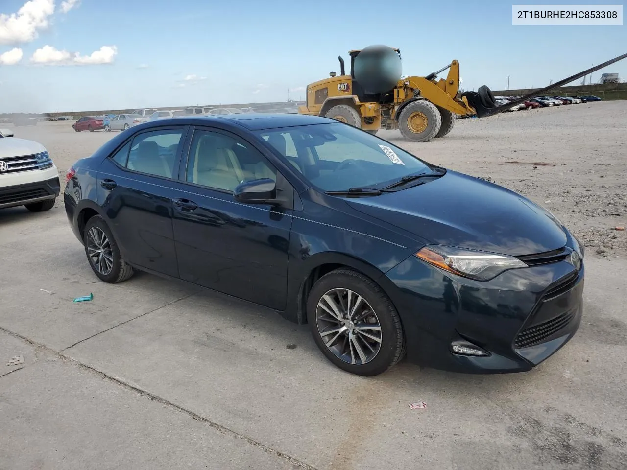 2017 Toyota Corolla L VIN: 2T1BURHE2HC853308 Lot: 72747474