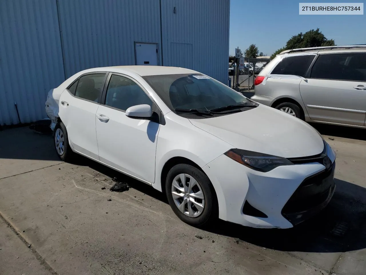 2017 Toyota Corolla L VIN: 2T1BURHE8HC757344 Lot: 72749364