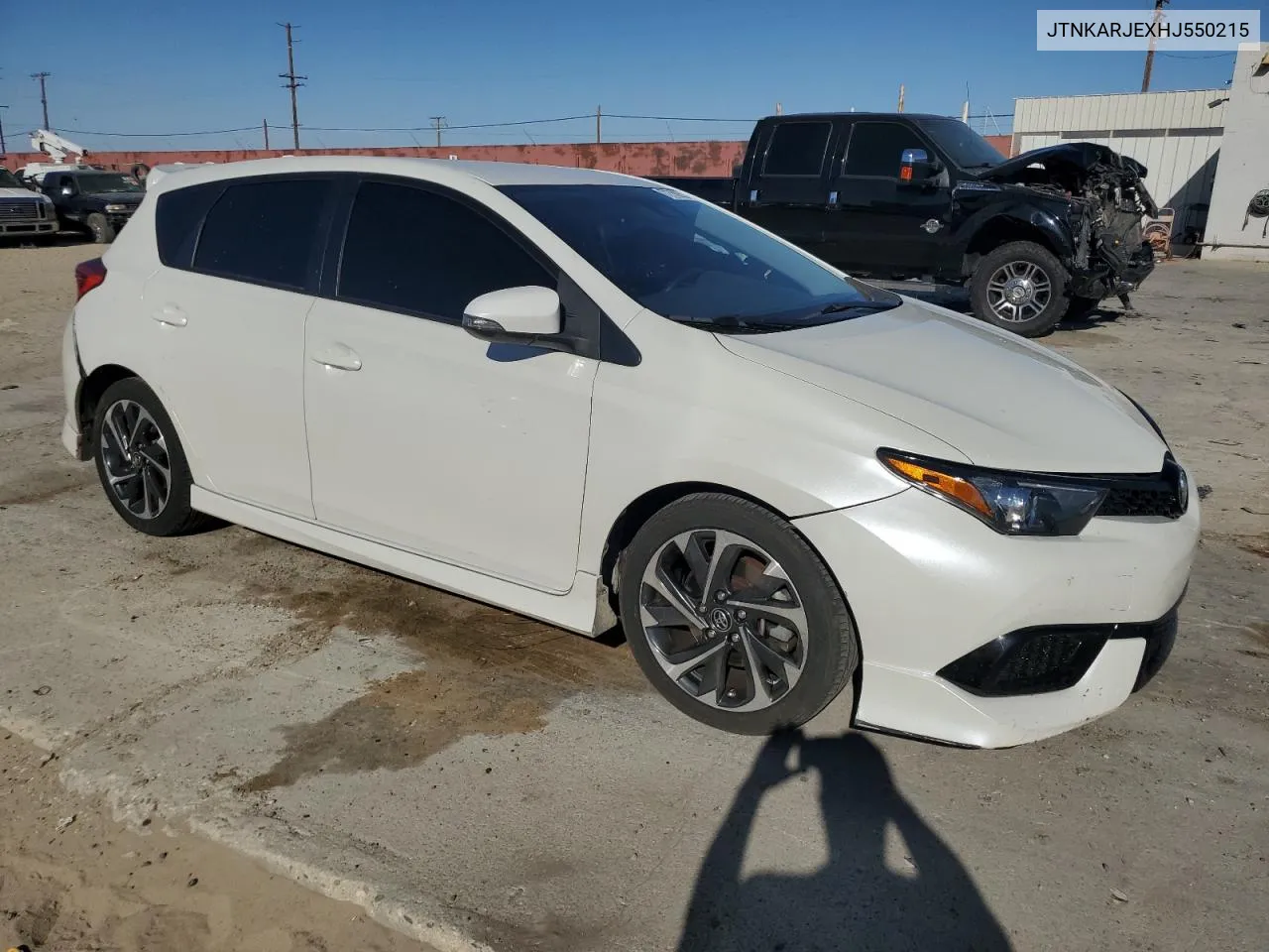 2017 Toyota Corolla Im VIN: JTNKARJEXHJ550215 Lot: 72782534