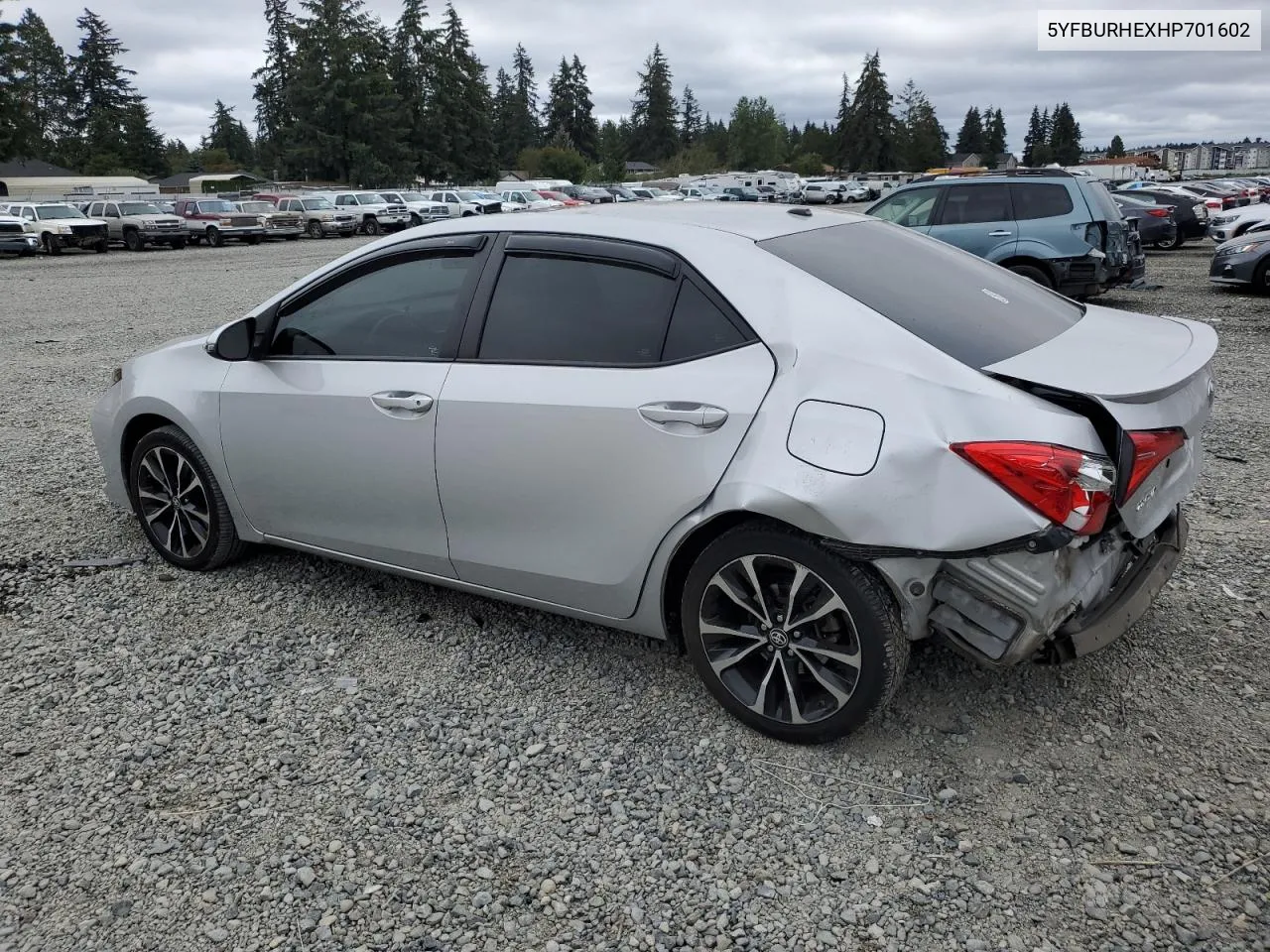 2017 Toyota Corolla L VIN: 5YFBURHEXHP701602 Lot: 72800004