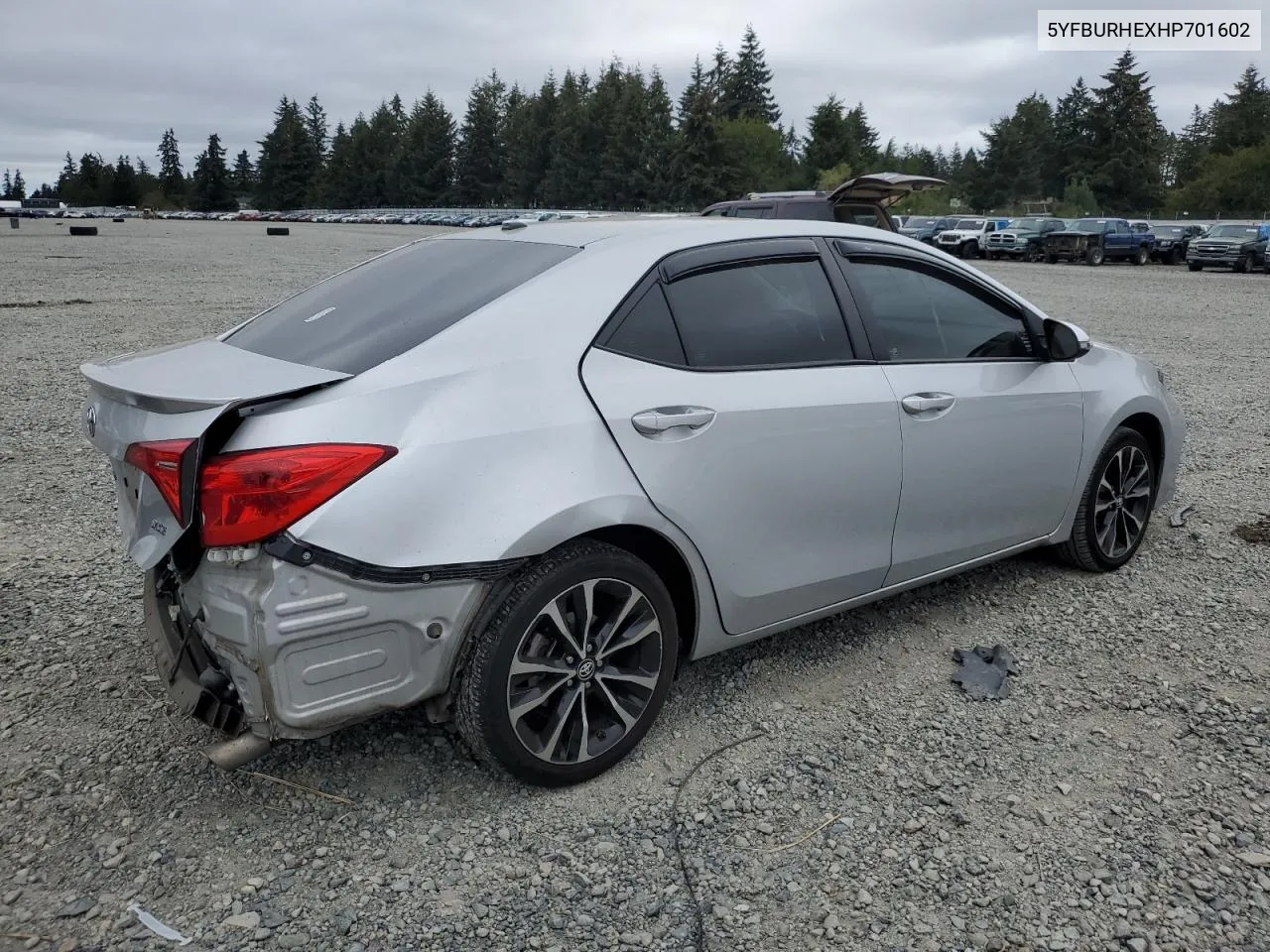 2017 Toyota Corolla L VIN: 5YFBURHEXHP701602 Lot: 72800004